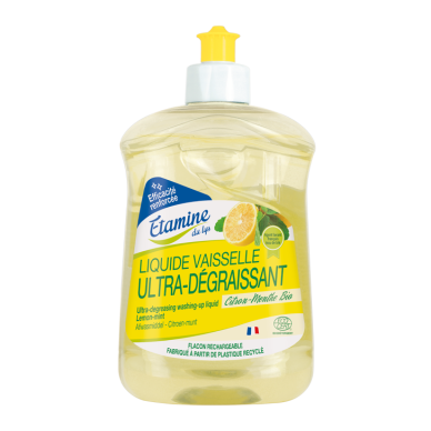 Liquide vaisselle dégraissant désinfectant parfum citron
