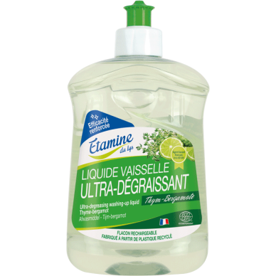 LIQUIDE VAISSELLE DÉGRAISSANT BERGAMOTE & THYM 750ML