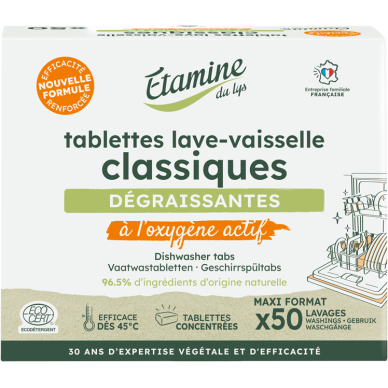 Tablettes lave-vaisselle classiques x50